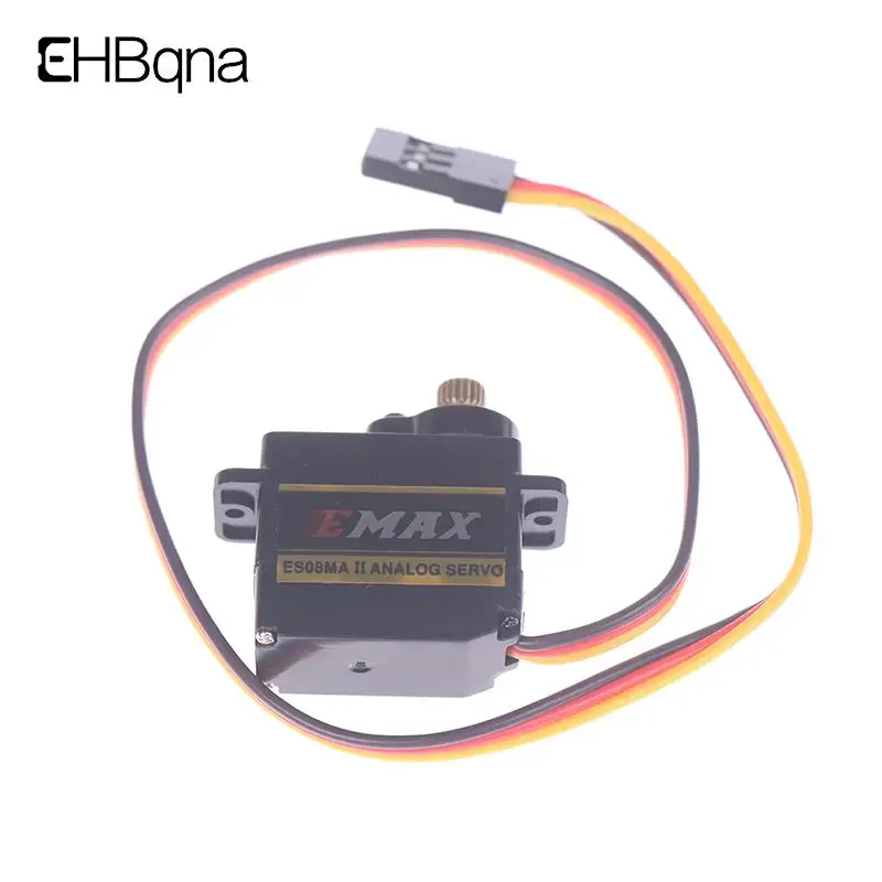 

1 шт. черный EMAX ES08MA II металлическая Шестерня микро сервопривод цифровой сервопривод для радиоуправляемой модели