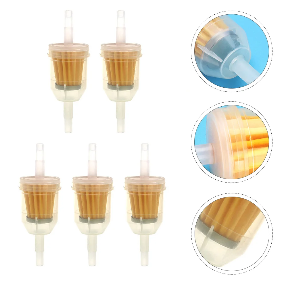 

5 Pcs Filters Inline Gas Filters Inline Gas Fuel Filters Gasoline Filters Scooter Inline For Motorcycle Scooter