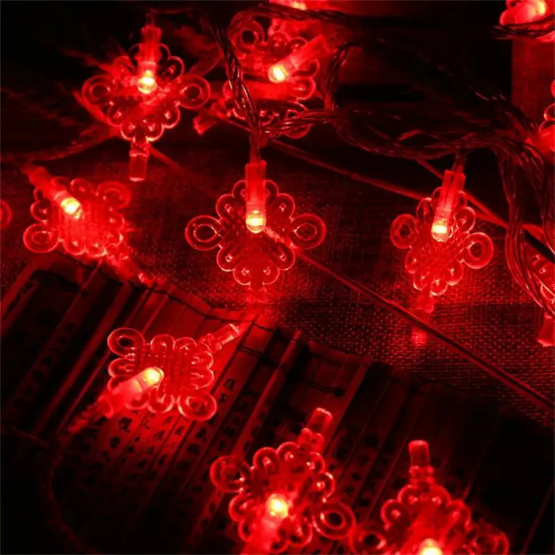 

Energy Saving Chinese Knots Lantern String Light Batteries Power Supply Waterproof Led Spring Festival Lamp Wire Long Endurance