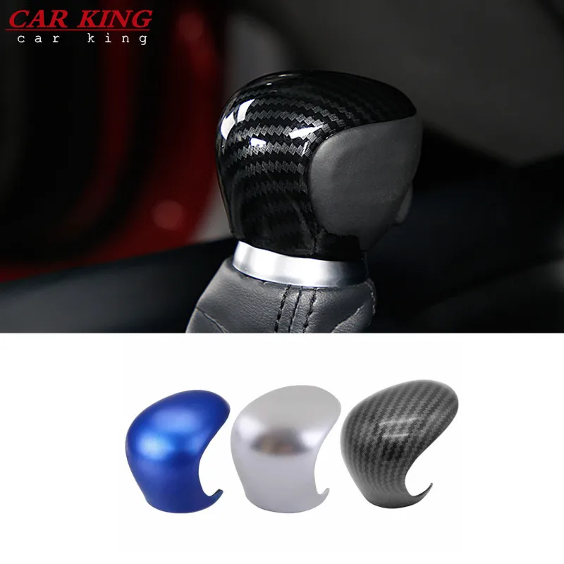 

Car Gear Lever Shift Knob Cover ABS Decoration Trim For Toyota C-HR CHR 2016 2017 2018-2020 Carbon Fiber/Blue/Silver/wood grain