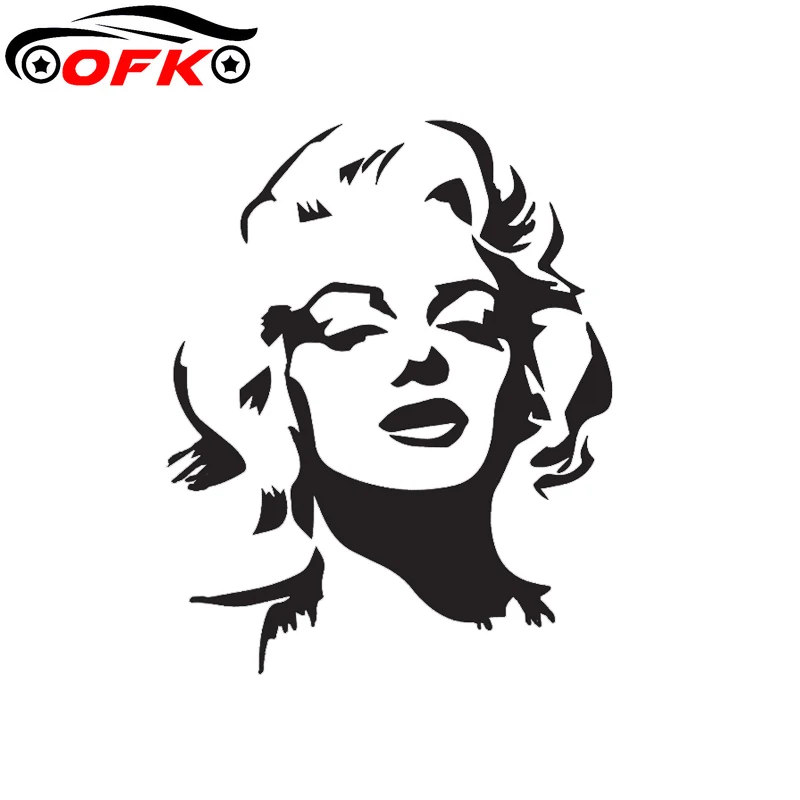 

Classic Marilyn Monroe Looks Vinyl Decal Truck Window Car Sticker Black Silver