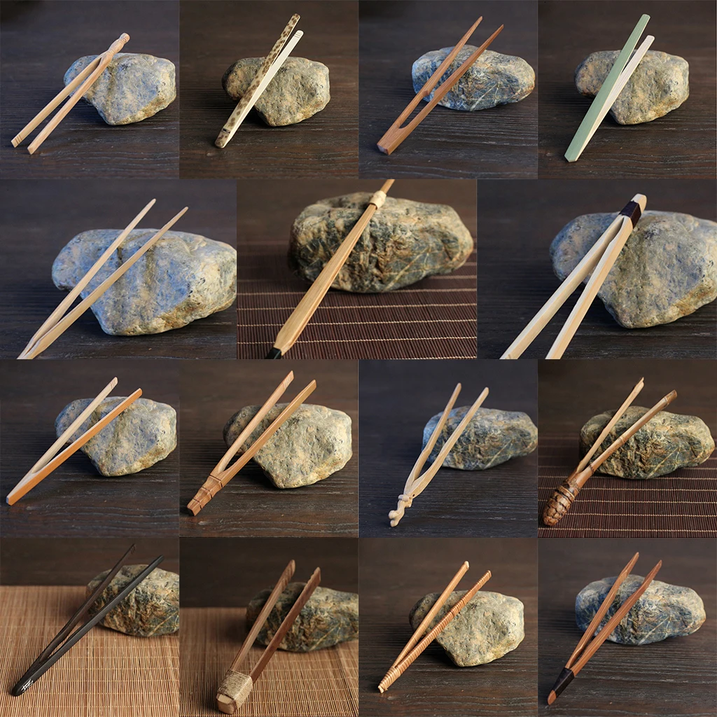 Натуральные щипцы для тостов чайной церемонии длина 18 см