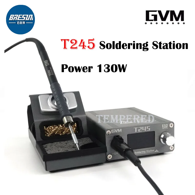 

SUNSHINE GVM T245 Soldering Station I IS ISK Power 130W Constant Temperature Soldering Station Automatically Heats Up and Sleeps