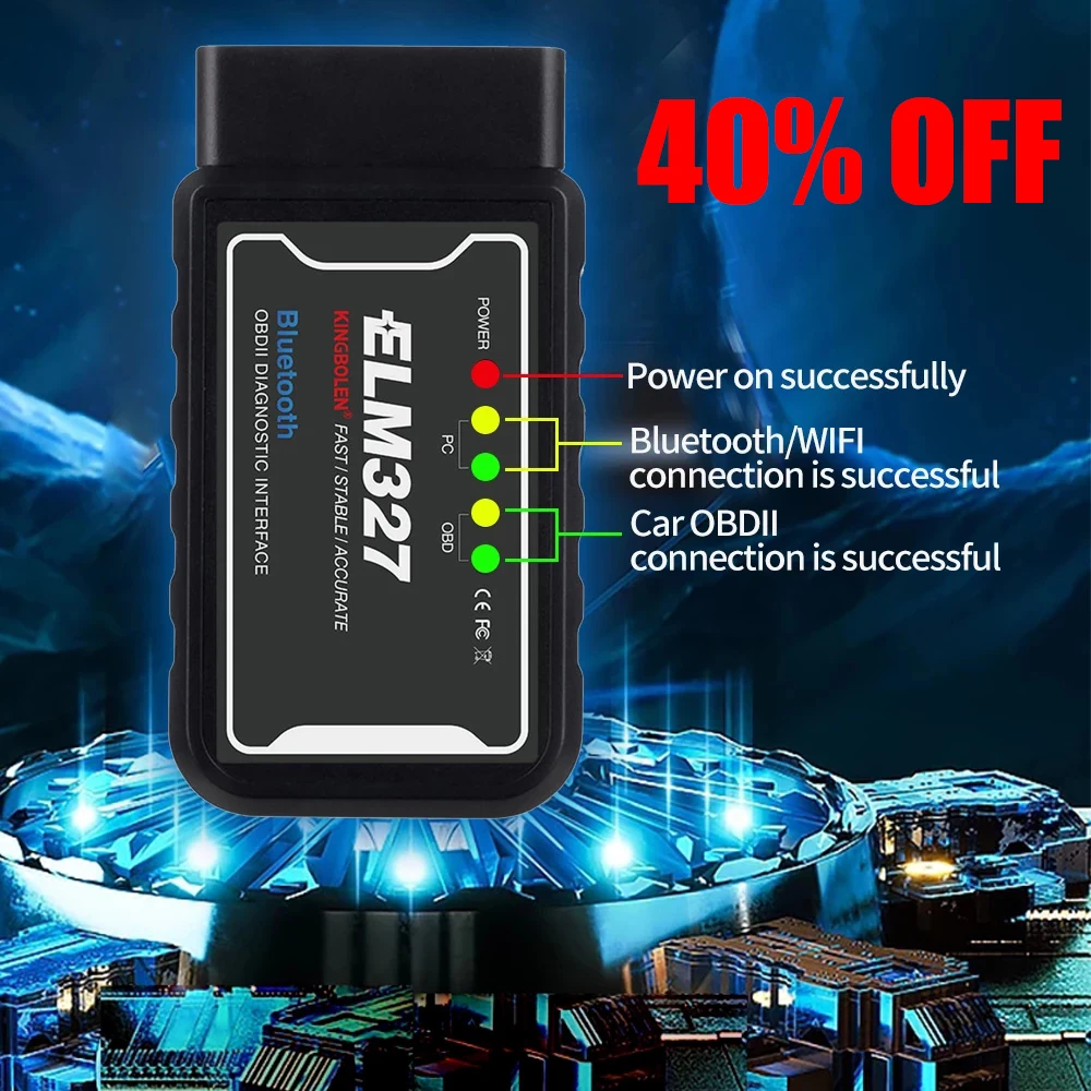 ELM327 V1.5 считыватель кодов автомобиля BT WiFi ELM 327 Чип PIC18F25K80 OBDII диагностический