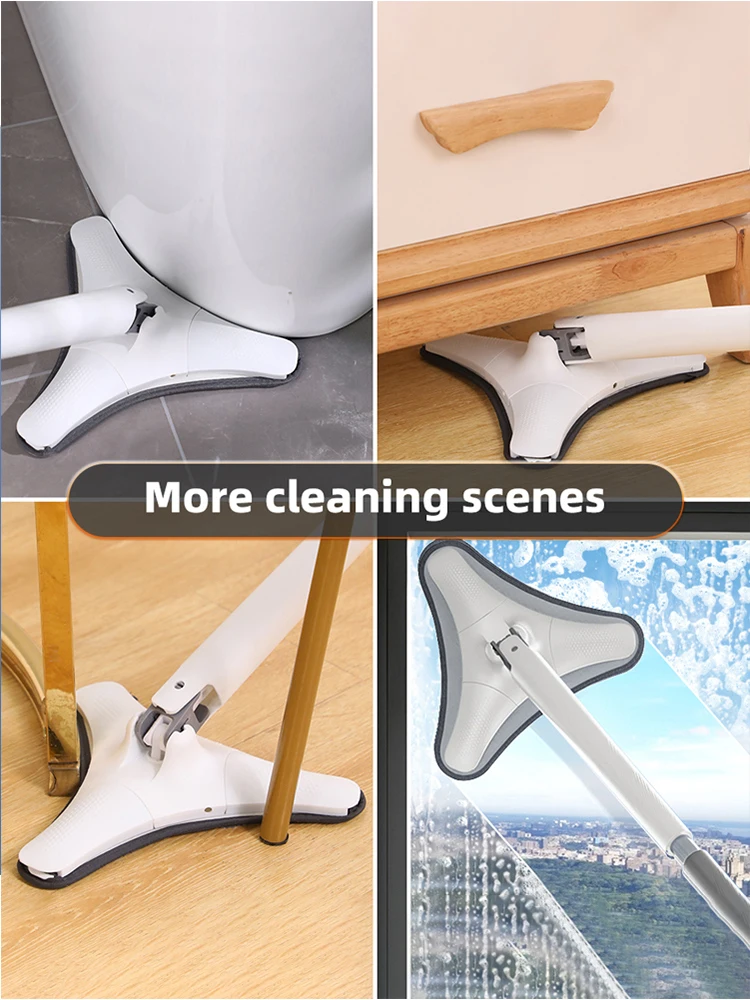 Швабра Joybos с ручной экструзией плоская швабра отжимом моющимися подушечками из