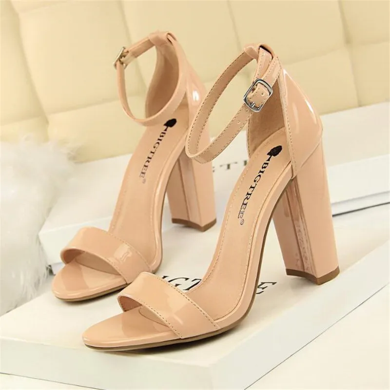 

High Heels Sexy Women Pumps Wedding Shoes Women Heels Summer Ladies Shoes Female Fashion Open Toe Belt Buckle Sandals size43