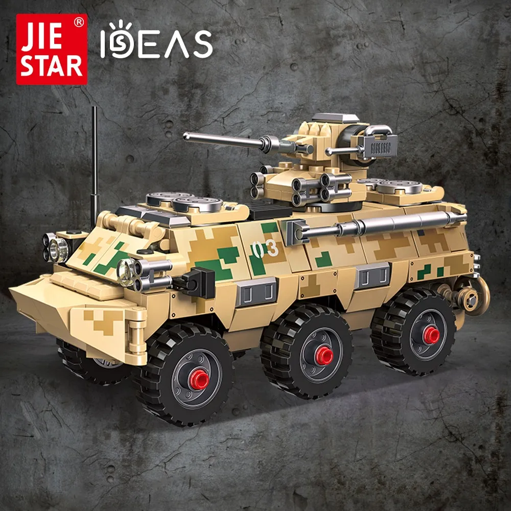 

61060 Jiestar War Military Series Moc Type 92 Infantry Fighting Vehicle Tank Brick Technical Model Building Blocks Toys 336pcs