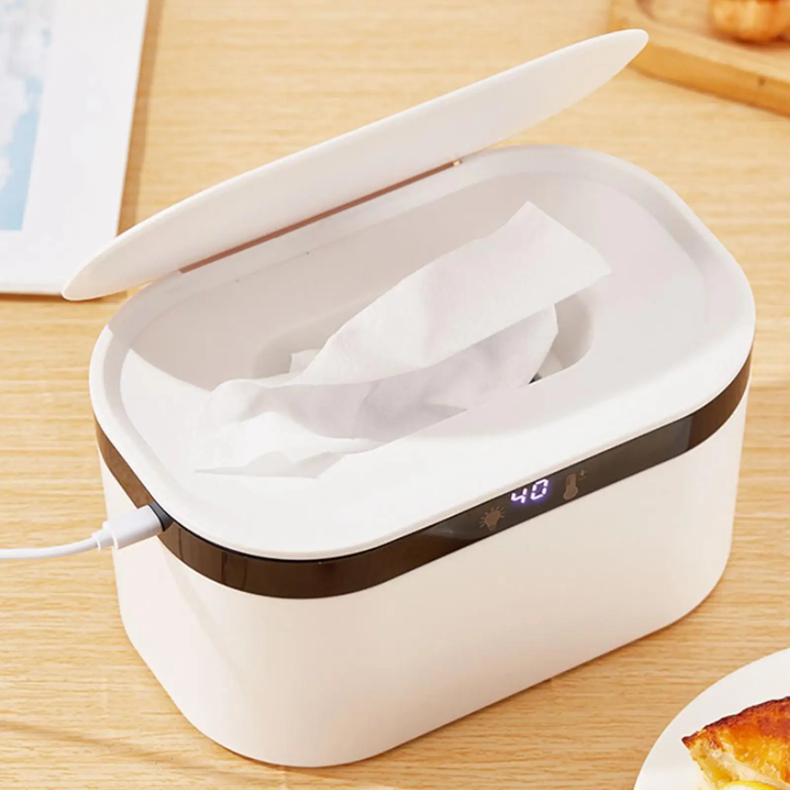 Дозатор для подогрева влажных салфеток с объемным подогревом портативный