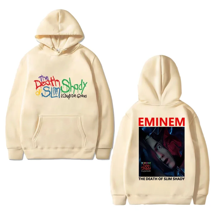 Лидер продаж 2024 года толстовка Eminem с принтом альбома Death of Slim мужская и женская