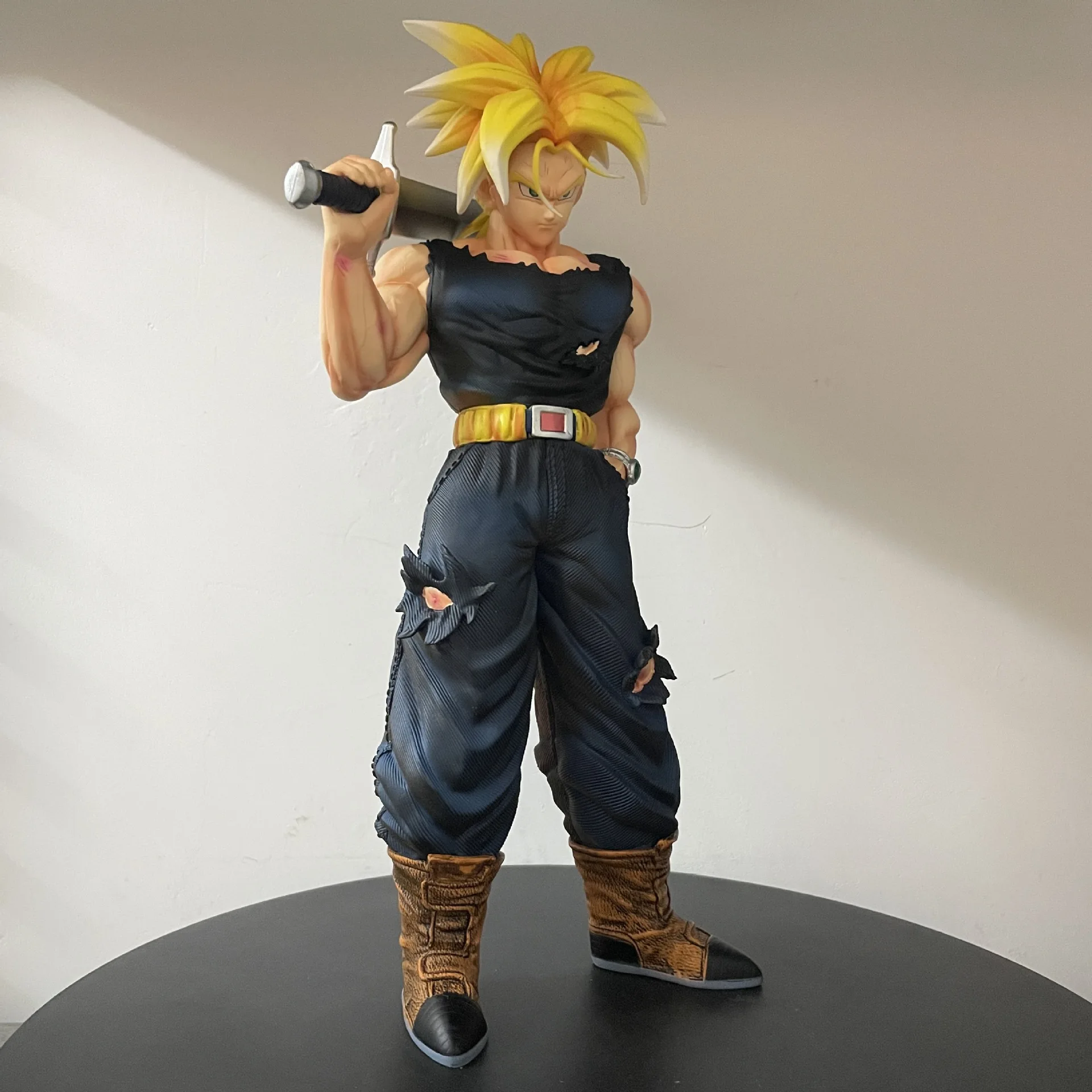 Фото Новая аниме-фигурка Dragon Ball Транккус, 30 см, из полимерной смолы, статуэтка, украшение для рабочего стола, подарки на день рождения для детей, игрушки №3