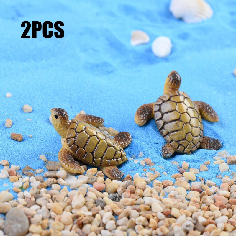 

Resin Miniature Cute Turtles Moss Micro-landscape Succulent Ornaments For Garden DIY Fish Tank Decorations Aauqrium Accessories