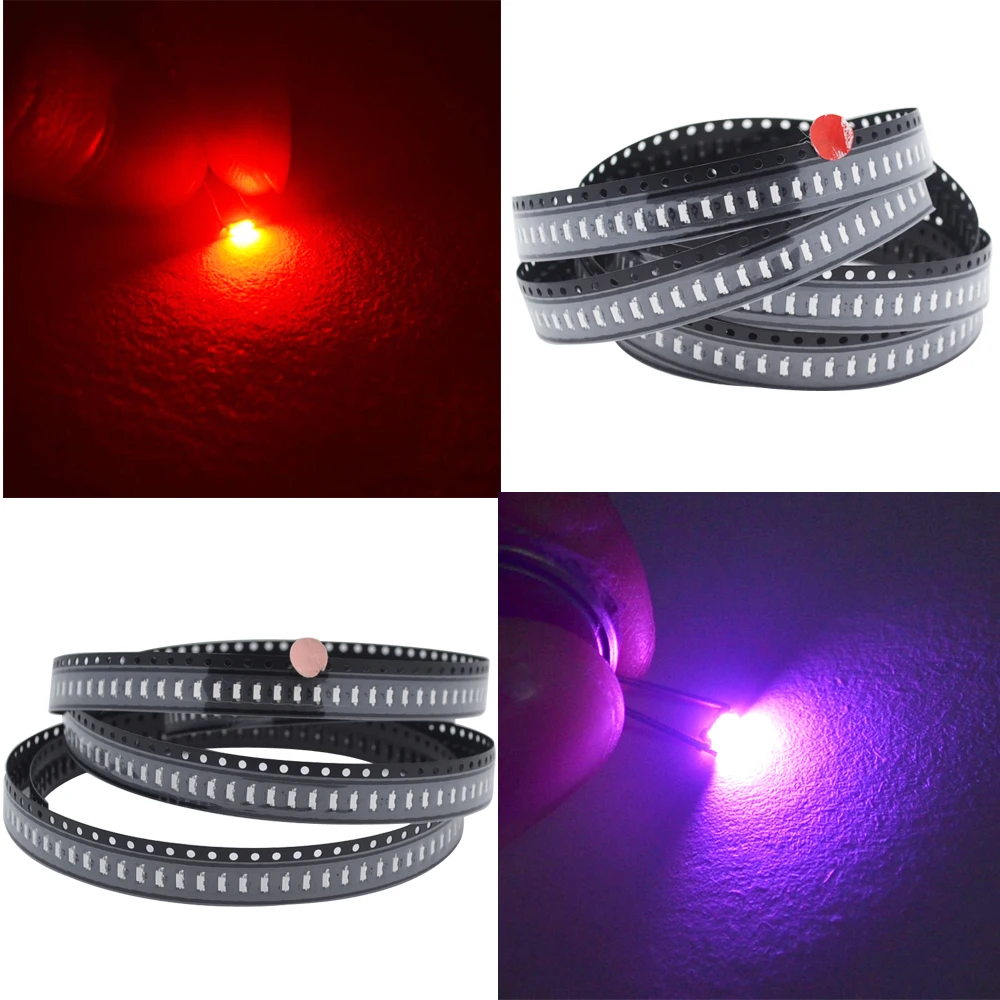Фото 100pcs 335i Вид сбоку белый красный зеленый синий свет SMD светодиод 1800 MCD светодиодная лампа шарик №5