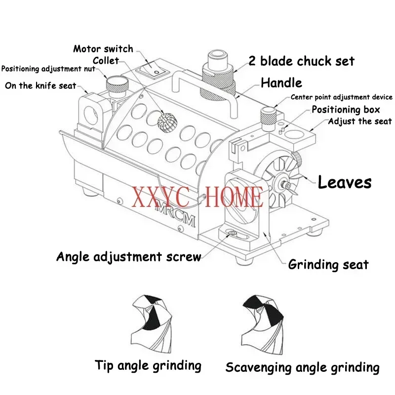 180 Вт MRCM точилка для сверл 110 В/220 В портативная угловая шлифовальная машина