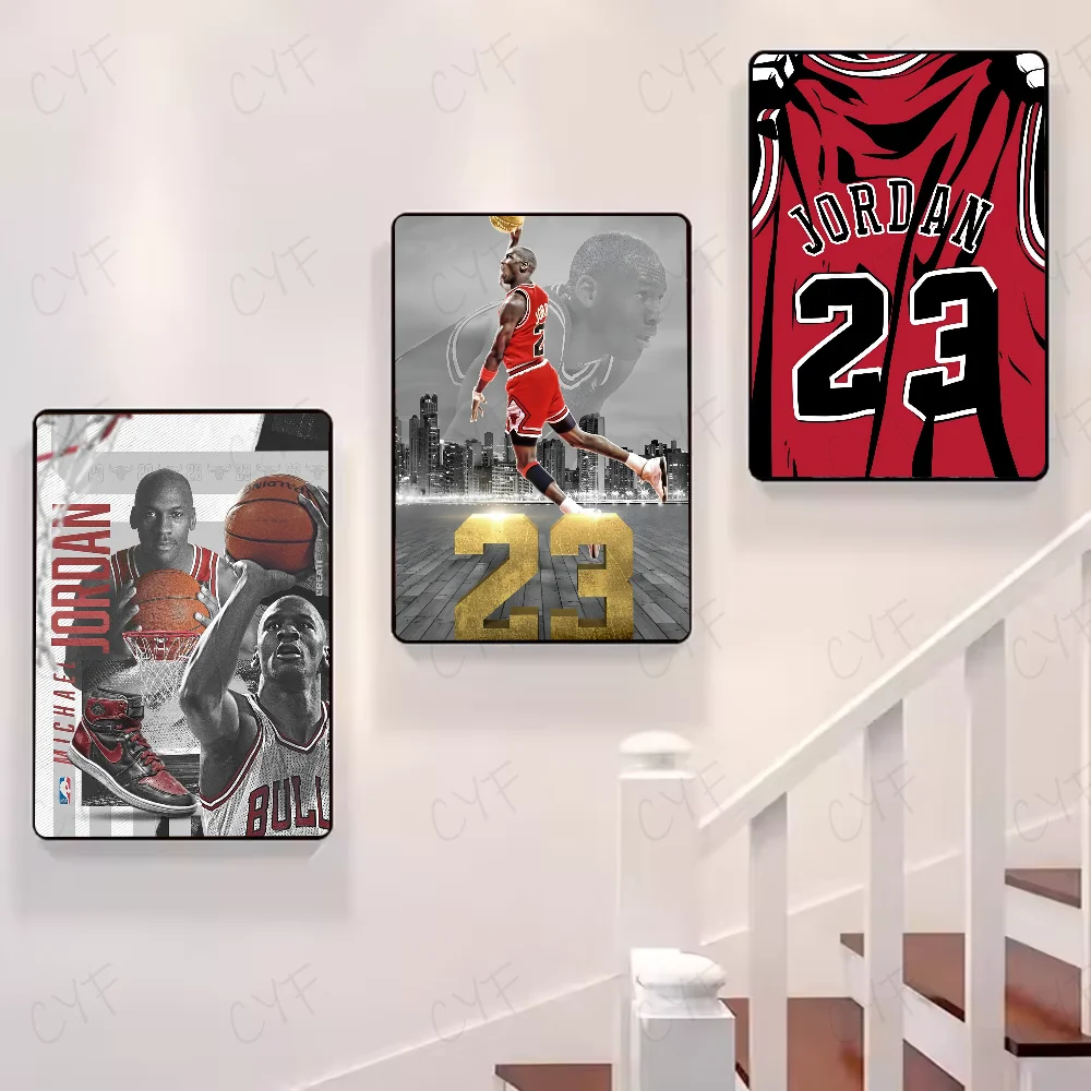 M-Michael J-Jordan постер HD арт липкая стена водонепроницаемый дом гостиная спальня бар