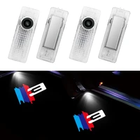 2pcs led car door welcome light automobile external accessories for bmw 3 series model auto hd projector lamp