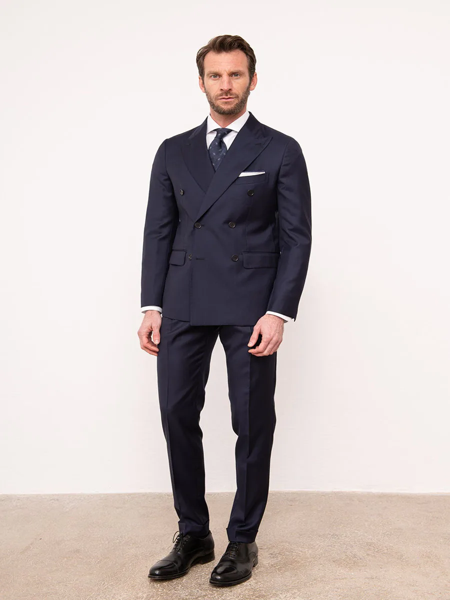 

Men's Suit 2 Pieces Double-breasted High-quality Luxury Suit Suitable for Wedding Groom Best Man High-end Dress Business Office