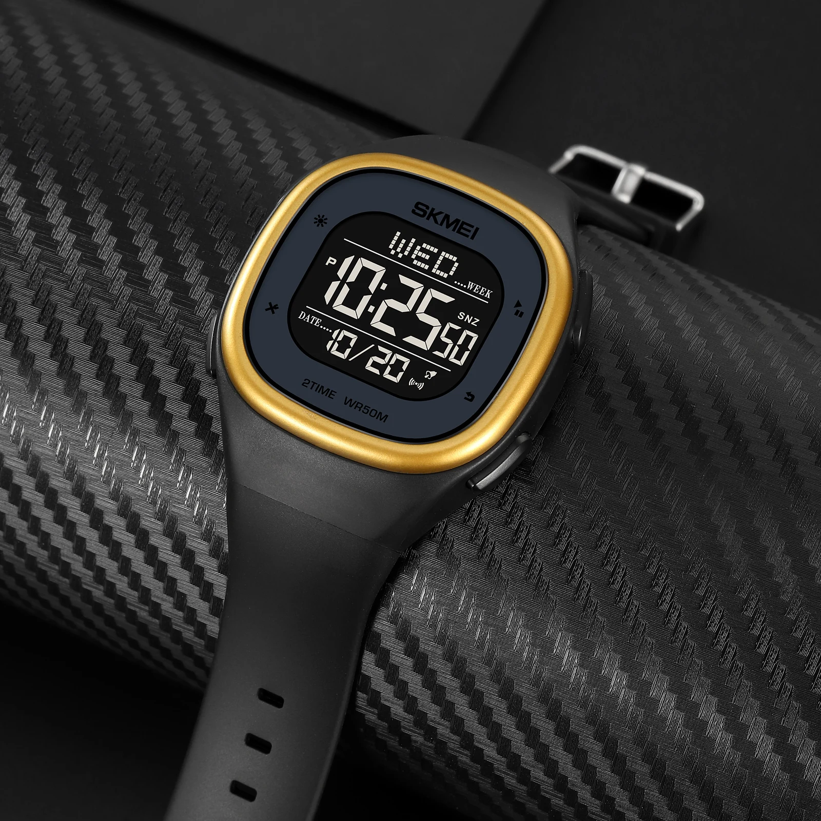 SKMEI Брендовые спортивные часы мужские модные секундомер 2 раза LED Отображение