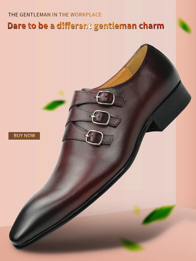 Rombah Wallace Regent Mens Slip On Formal Shoes Colour: Wine - Size: 6