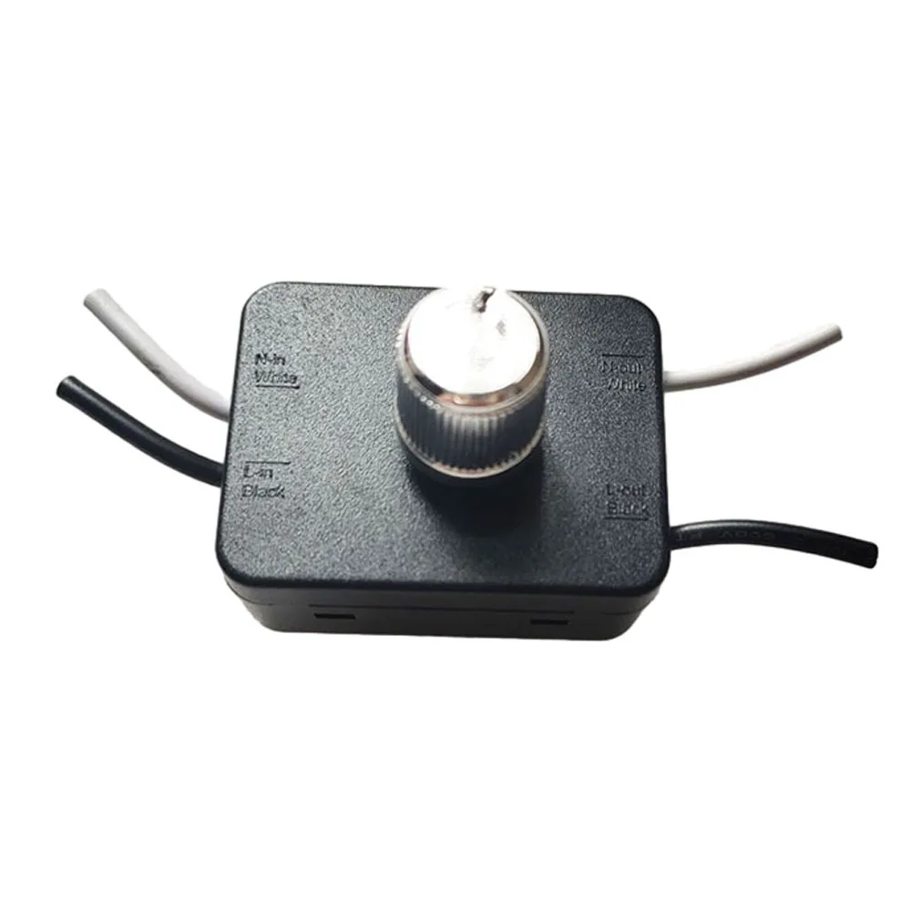 

LED Dimmer Switch Adjustable Controller Knob 120V 3-100W Lamp Dimmer Cord Switch Plug In Table Floor Light Dimming Switch