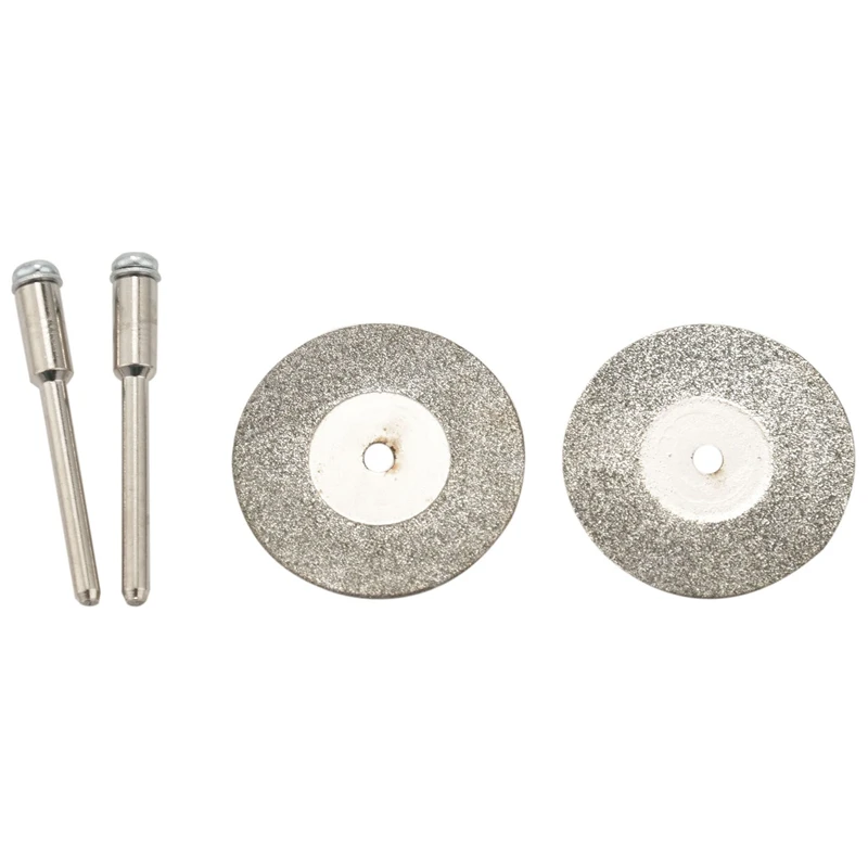 

10Pcs Diamond Cutting Discs Rotary Tool 30 Mm Circular Saw Blades Cutting Discs Mandrel For Dremel Cut Off