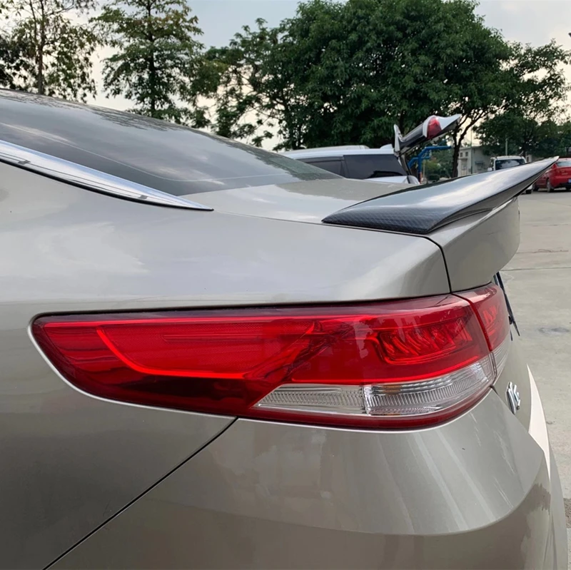 Для KIA K5 спойлер optima 2014 2015 2016 2017 2018 2019 углеродное волокно/FRP заднее крыло R style