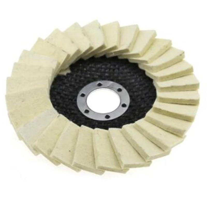 

Creative 12.5cm Diam Wool Felt Flap Polishing Disc For Angle Grinder To Polish Metal Glass Abrasive Tools Home Tools