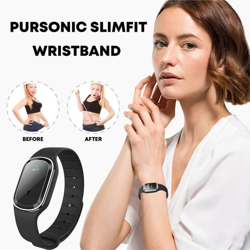 

Ultrasonic Body Shape Wristband - Weight Loss Energy Lymph Drainage Magnetic Bracelet Strap Ultrasonic Body Shaping Wristband