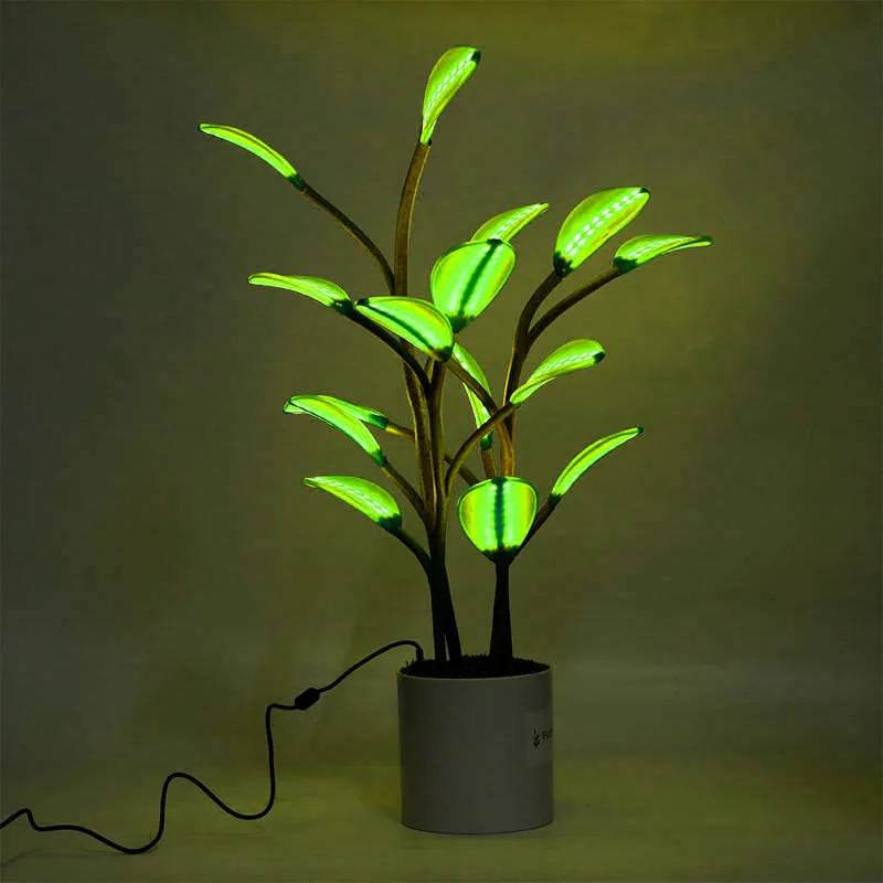 

The Magical Led Houseplant Night Light App Control Programmable Living Room Bedroom Imitation Plants Multicolor Decoration Lamps