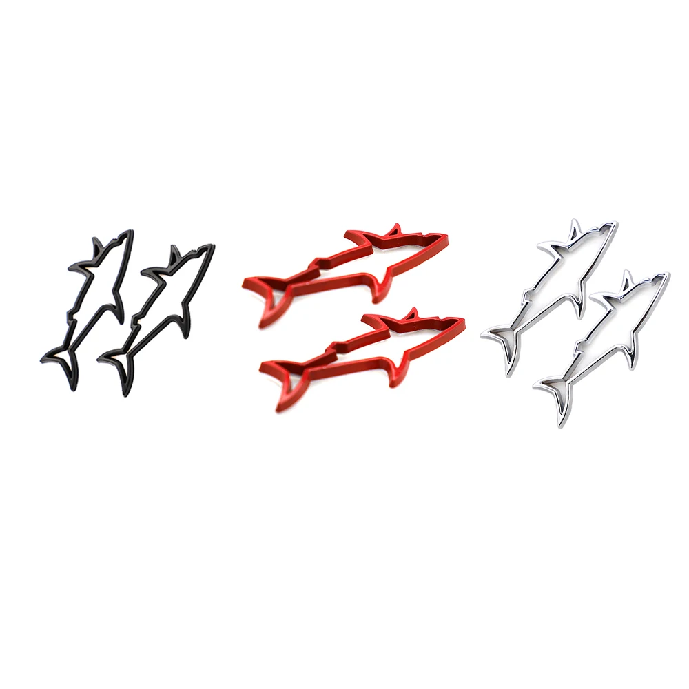

3D Metal Car Styling Sticker Accessories Hollow Fish Shark Emblem Badge Decals Auto All Cars for Mazda 3bl 2019 Honda Accord
