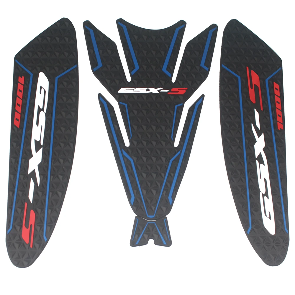 

For Suzuki GSXS1000 GSX 1000S GSXS 1000 GSX-S 2015-2018 Motorcycle Oil Tank Pad Rubber Decals Pad Non-slip side stickers