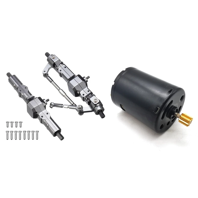 

Metal Front & Rear Bridge Axle Gear Box With RC Car 6V 370 Brushed Motor