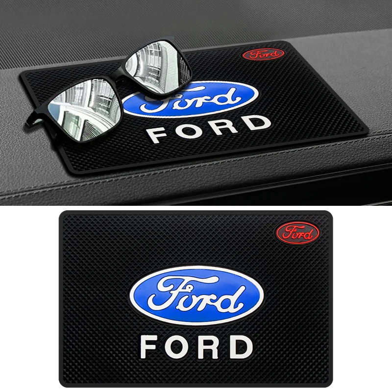

Car Dashboard Anti-Slip Mat PVC Emblem Phone Non-Slip Pad Auto Styling Interior For Ford Focus Mk2 Party Mk3 Ranger Mondeo MT GT