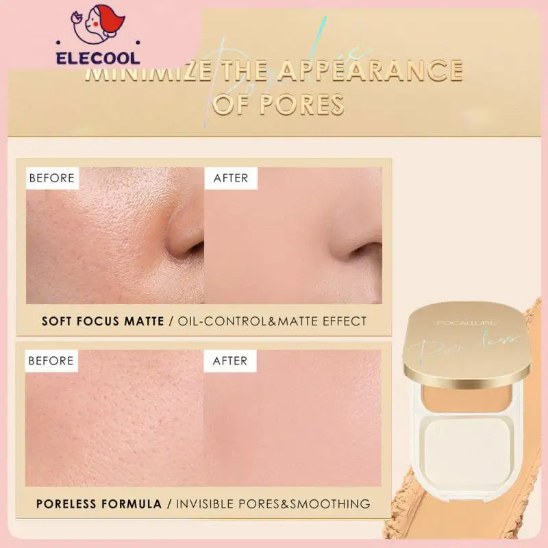 

Waterproof Matte Concealer Face Pressed Powder 3 Colors Modify Skin Tone Invisible Pores Face Setting Powder Light Smooth Powder