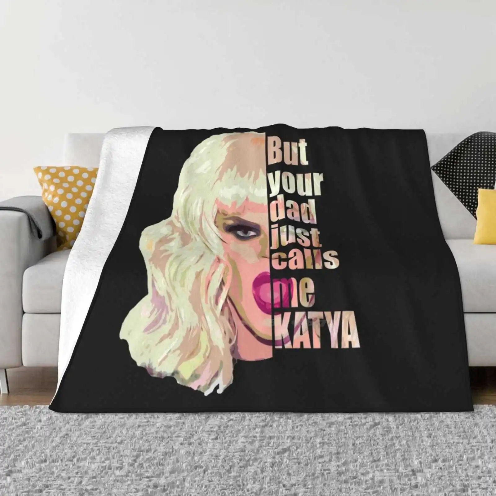 Yakaterina Petrovna Zamolodchikova низкая цена новый принт новинка модное мягкое теплое одеяло