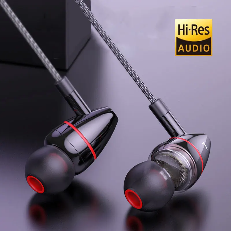

EARDECO 3.5mm Wired Headphones in Ear Headset Wired Earphones with Microphone Bass Stereo Earbuds Sports Line Control for Phones