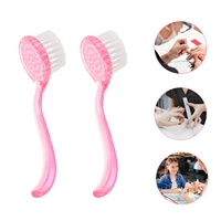 8pcs pore scrub face brushes plastic comfortable facial cleaning brushes blackhead remover cleaner