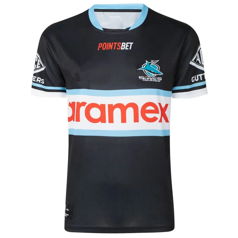 

2023 Cronulla Shark Away регби рубашка Джерси size S-M-L-3XL-4XL-5XL