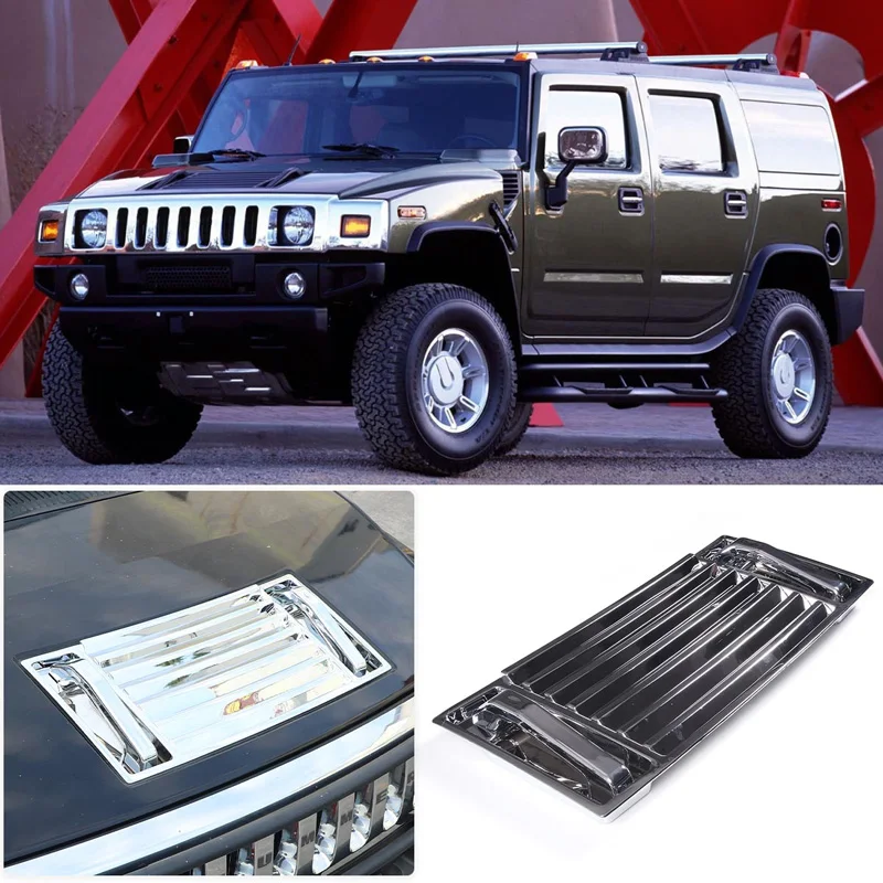 

Для Hummer H2 2003 2004 2005 2006 2007 2008 2009 хромированная крышка капота Дека вентиляционная панель крышки ручек отделка автомобильные аксессуары