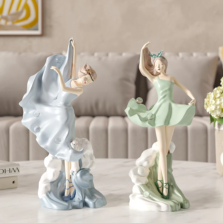 

Современный домашний декор, скандинавские статуи балерины и скульптуры, Креативные аксессуары для гостиной, статуэтки, подарки из смолы