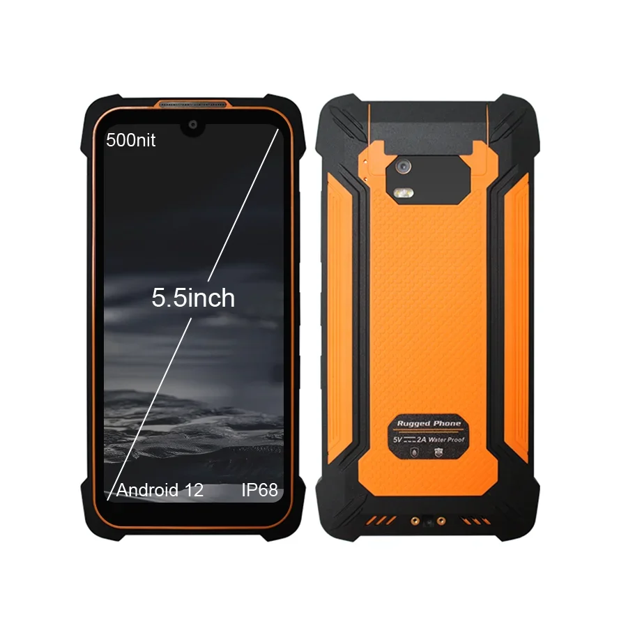 OEM новый 5 5-дюймовый прочный мобильный телефон с сенсорным экраном 3G4G Android