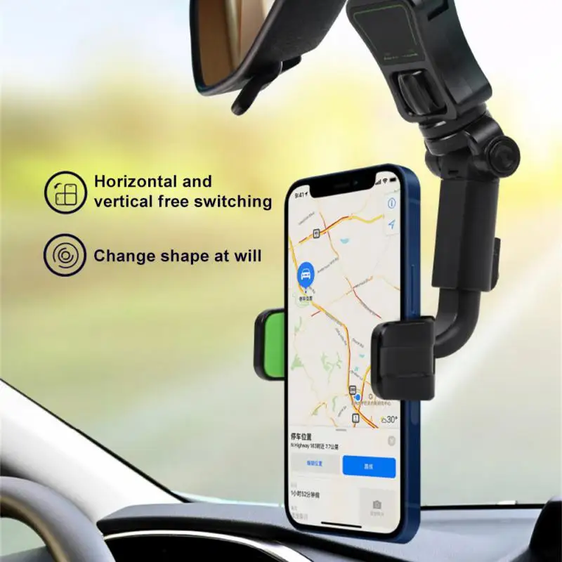 

For Smartphone Mount Easy Clip Mount Stand Convenient Car Holder Lazy Bracket Safe Cell Phone Holder Mobile Phone Accessories
