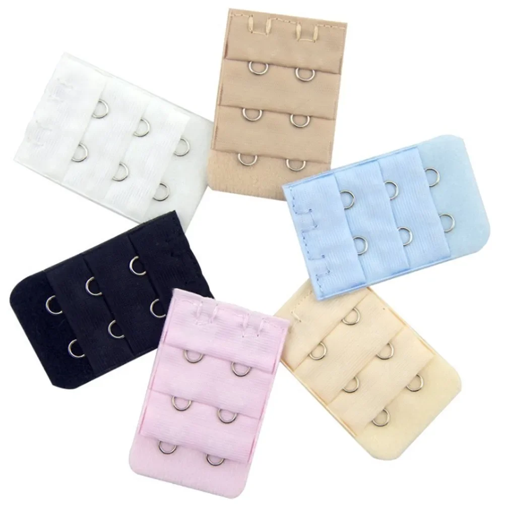 Bra Extenders Strap Extension 3 Hooks 2 Rows Women Intimates Lengthened Bra Hook Extenders Womens Accessoires 2/3/4Buckles