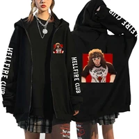 stranger things jackets hellfire club hoodies anime hoodie streetwear harajuku hip hop sweatshirts casual long sleeve clothing
