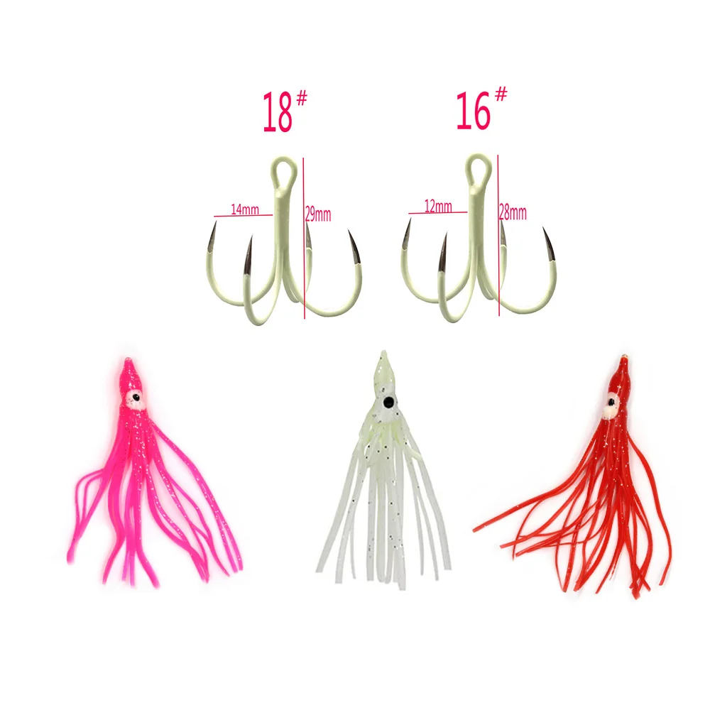 

10pcs Rubber Squid Skirts 5cm Octopus Soft Fishing Lures Tuna Sailfish Baits Mix Colors