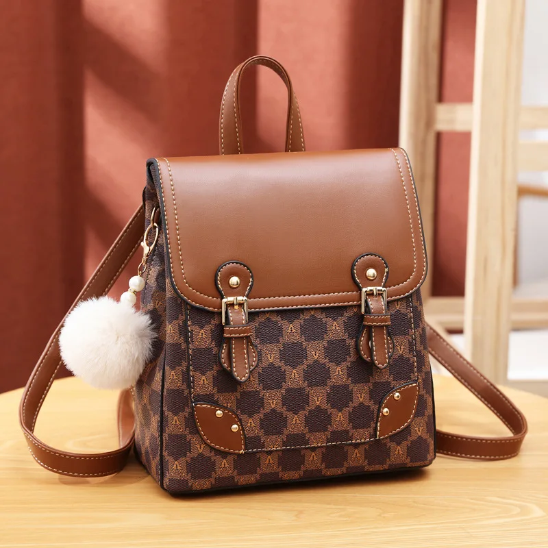 Fashion Printed Pvc Backpack Mommy Travel Bags Women's Small Brand Designer School Bags