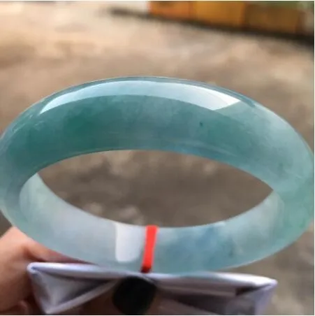 

Send Certificate 100% Grade A Jadeite Myanmar Ice Blue Jade Bangle Women Healing Jewelry Burma Certified Jades Bangles Bracelets