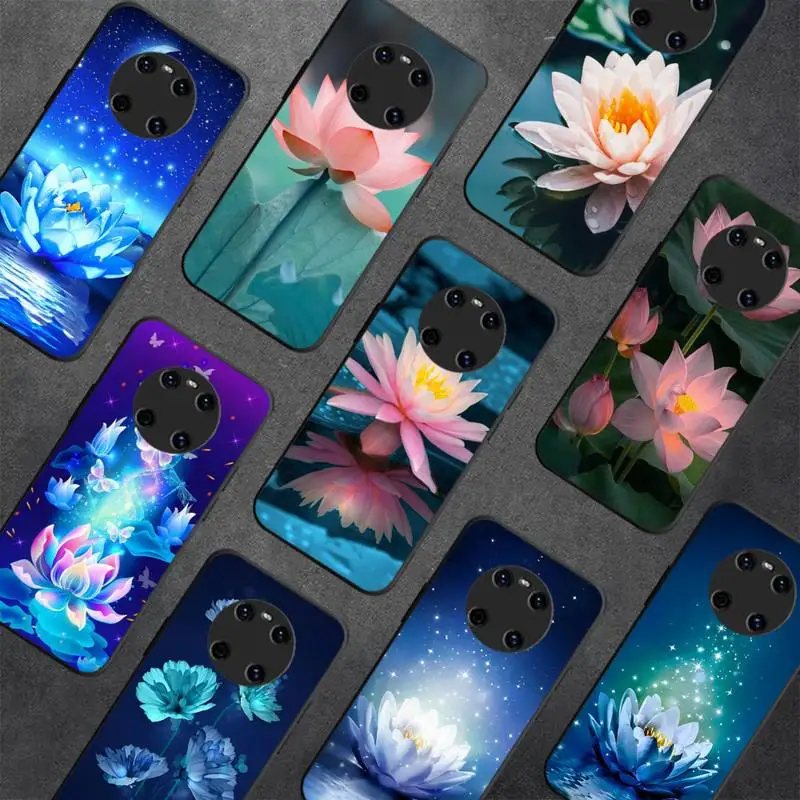 

Lotus Flowers Phone Case for Huawei Y 6 9 7 5 8s prime 2019 2018 enjoy 7 plus