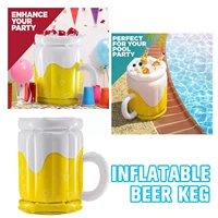 new inflatable pvc beer mugs coolers summer beach soda cold bucket party water drinking cup home supplies ice mugs bar drin e4t4