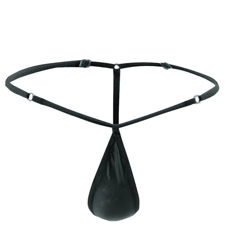 Регулируемые мужские сексуальные стринги нижнее белье прозрачные из ледяного