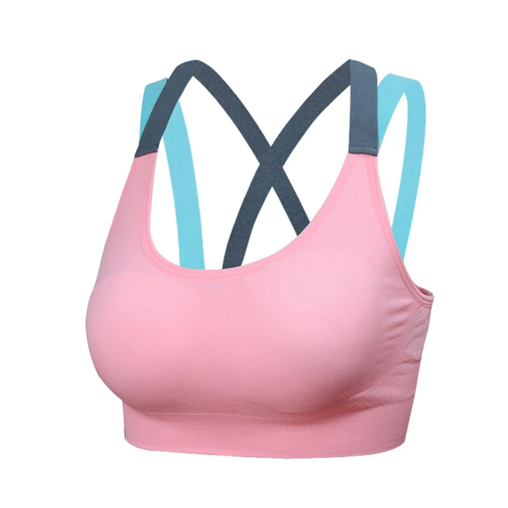 

Женский нейлоновый Быстросохнущий ударопрочный спортивный бюстгальтер для девушек и женщин, топы для бега, йоги, фитнеса